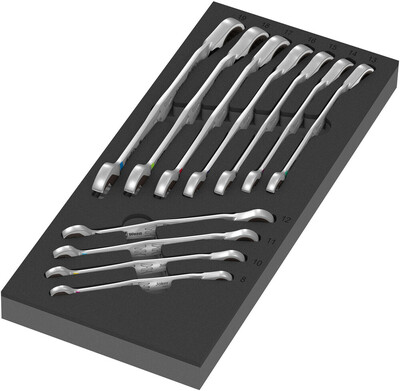 WERA 9733 Kľúč Joker Switch 6001 v penovej vložke, set 1, 11 dielny