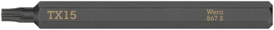 WERA 867 S Bity TORX® pre rázové skrutkovače, TX 15 x 70 mm
