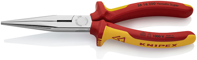 KNIPEX 26 16 200 SB Polguľaté bočné cvikacie kliešte (Kliešte v tvare bocianieho zobáka) izolované s