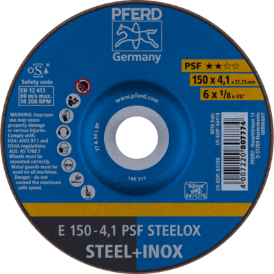PFERD TOOLS Brúsky E 150-4,1 PSF STEELOX