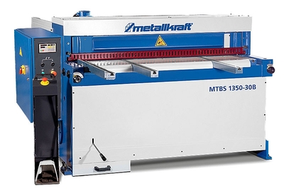 Elektrické nůžky na plech MTBS 1350-30 B s programovateľným zadným dorazom