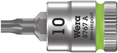 WERA 8767 A TORX® Zyklop zástrčný nástavec, upínacia časť 1/4", TX 10 x 28 mm