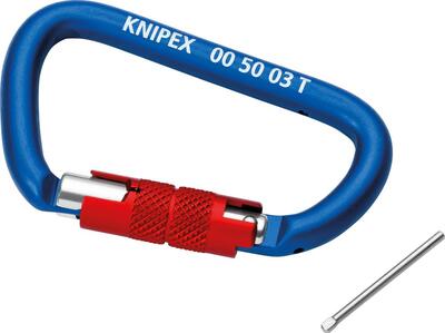 KNIPEX Karabína pre záchytnú šnúru 2ks / 005003 T BK Knipex