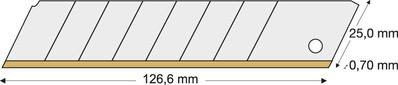LUTZ BLADES Čepeľ náhradná 25mm TiN bal 10ks Lutz