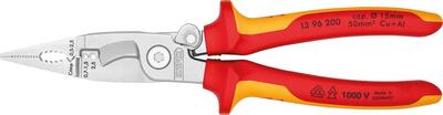 KNIPEX Kliešte elektroinštalačné 200mm multifunkčné Cr VDE / 1396200 Knipex