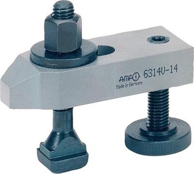 Svorka skosená s nastaviteľnou podpornou skrutkou M12x14x100mm AMF