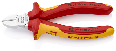 KNIPEX 70 06 140 SB Bočné cvikacie kliešte izolované s multi-komponentnými rukoväťami, VDE testované