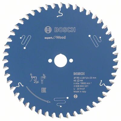 BOSCH 2608644031 - Pílový kotúc Expert for Wood 180 x 20 x 2,6 mm, 48