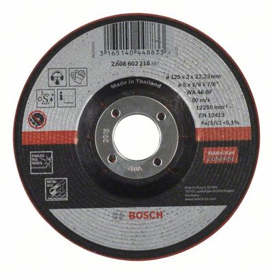 BOSCH Semiflexibilný obrusovací kotúc WA 46 BF, 125 mm, 3,0 mm