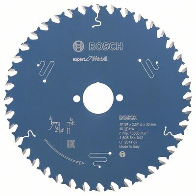 BOSCH 2608644042 - Pílový kotúc Expert for Wood 184 x 30 x 2,6 mm, 40