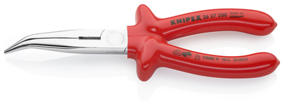 KNIPEX 26 27 200 Polguľaté bočné cvikacie kliešte (Kliešte v tvare bocianieho zobáka) s máčanou izol