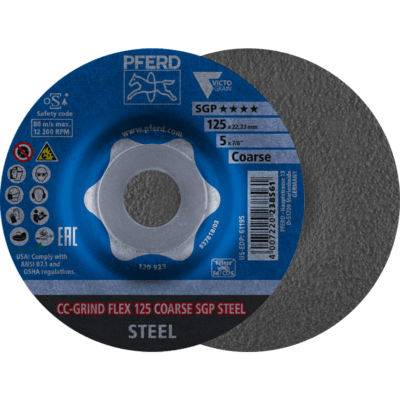 PFERD TOOLS CC-GRIND vrátane SOLID, FLEX, STRONG CC-GRIND FLEX 125 HRUBÝ SGP OCEĽ