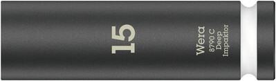 WERA 8790 C Impaktor Deep nástrčná hlavica s pripojovacím rozmerom 1/2", 15 x 83 mm