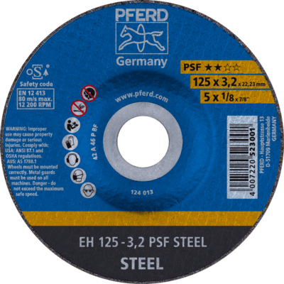 PFERD TOOLS Rezné kotúče EH 125-3,2 PSF OCEĽ