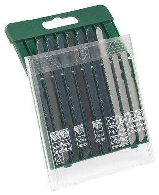 BOSCH 10 darabos fűrészlappatron fához/fémhez/műanyaghoz (T alakú szár) - 2607019461