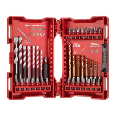 MILWAUKEE SADA BITOV A VRTÁKOV DO KOVU A MULTIMATERIÁLU SHOCKWAVE (39 KS) 4932479854