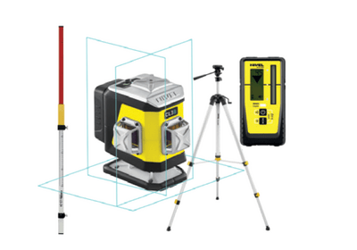 NIVEL SYSTEM Krížový laser 3×360° s modrým lúčom CL3B Set