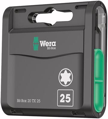 WERA Sada bitov torx T25 x 25mm Bit-Box 20 torx TWera