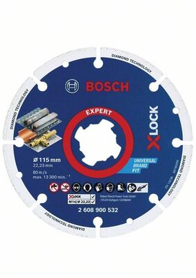 BOSCH X-LOCK Diamond Metal Wheel 115x22.23mm - 2 608 900 532 - Diamantový kotúč na kov