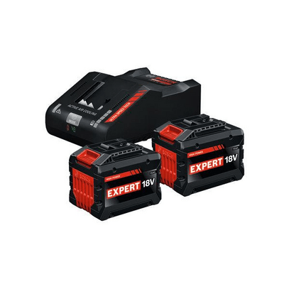 BOSCH EXPERT 2× EXBA18V-150 + EXAL18V-160 - Sada dvou akumulátorů 18V 15Ah a nabíječky - 1600A0373Z