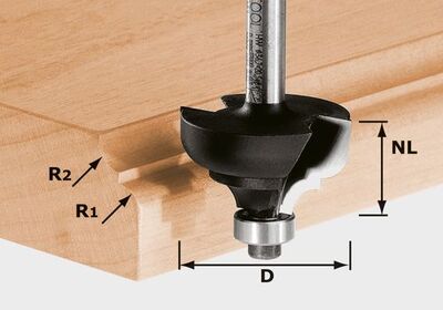 FESTOOL Viacprofilová fréza HW S8 D36,7/R6/R6