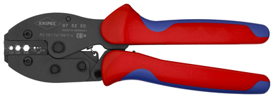 KNIPEX 97 52 50 SB PreciForce® Lisovacie kliešte s multi-komponentnými úchopmi leštené 220 mm