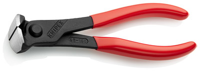 KNIPEX 68 01 160 Čelné cvikacie kliešte poplastované čierne atramentované 160 mm