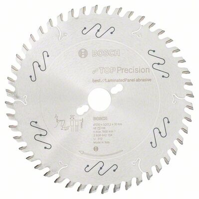 BOSCH Pílový kotúč do okružnej píly Top Precision Best for Laminated Panel Abrasive 250 x 30 x 3,2 mm, 48 