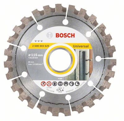 BOSCH Diamantový rezací kotúc Best for Universal 115 x 22,23 x 2,2 x 12 mm