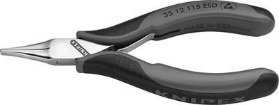KNIPEX Kliešte ploché 115mm pre elektroniku ESD / 3512115 ESD Knipex
