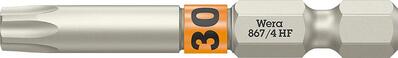 WERA Bit z TVrdého materiál 1/4" DIN 3126 E6.3 T30x50mm s funkciou uchytenia Wera