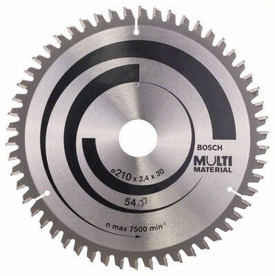 BOSCH 2608640511 - Pílový kotúc Multi Material 210 x 30 x 2,4 mm, 54