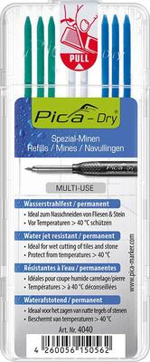 PICA Sada náhradných tuh biela zelená modrá pre Dry Pica