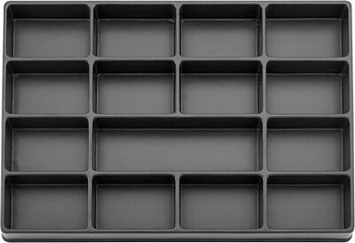 Nástrojový modul 3/3 prázdny 15 priehradiek plastFORTIS