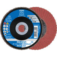 PFERD TOOLS POLIFAN-Disky s plochým okrajom PFF 100 A-COOL 80 SG INOX+ALU/16,0