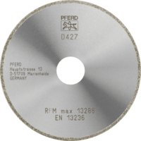 PFERD TOOLS Diamantové / CBN rezné nástroje EP Bond D1A1R 115-2-22,23 D 427 GAD