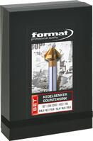 FORMAT Sada záhlbníkov kužeľových 6 diel 6,3 - 20,5mm TiN HSS eko Format