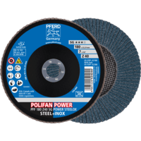 PFERD TOOLS POLIFAN-Čelné kotúče PFF 180 Z 40 SG POWER STEELOX