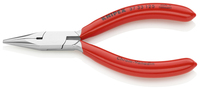 KNIPEX 37 33 125 Kliešte s rovným nosom pre presnú mechaniku poplastované pochrómované 125 mm