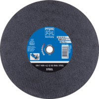 PFERD TOOLS RAIL SG stacionárne rezný kotúče 100 T 400-4,2 Q SG RAIL STEEL/25,4
