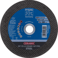 PFERD TOOLS Rezné kotúče EHT 125-2,0 CERAMIC SGP OCEĽ