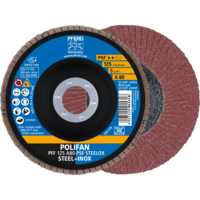 PFERD TOOLS POLIFAN-Disky s plochým okrajom PFF 125 A 80 PSF STEELOX
