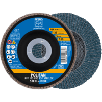 PFERD TOOLS POLIFAN-Disky s plochým okrajom PFF 125 Z 80 PSF STEELOX