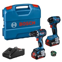 BOSCH GSR 18V-90 C + GDR 18V-220 C (2 × 4,0 Ah; GAL 18V-40; LC) - Kombinovaná súprava - 06019L6023