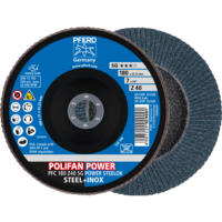 PFERD TOOLS POLIFAN-Disky s plochým okrajom PFC 180 Z 40 SG POWER STEELOX