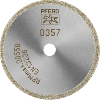 PFERD TOOLS Diamantové / CBN rezné nástroje EP Bond D1A1R 50-2-10 D 357 GAD