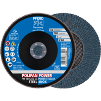 PFERD TOOLS POLIFAN-Čelné kotúče PFF 180 Z 60 SG POWER STEELOX