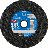 PFERD TOOLS Rezné kotúče EHT 76-1,0 SG STEELOX/10,0