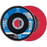 PFERD TOOLS POLIFAN-Čelné disky PFC 115 CO-COOL 60 SG STEELOX