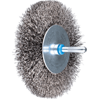 PFERD TOOLS Kolesové kefy s nasadeným hriadeľom RBU 10015/6 INOX 0,30